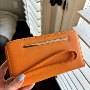 Steve Madden Orange Wristlet